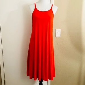 Old navy Size XL RED CORAL STRETCH TUNIC DRESS EUC